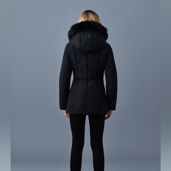 Mackage Adali Down Jacket with Blue Fox Fur XXS - Picture 4 of 10